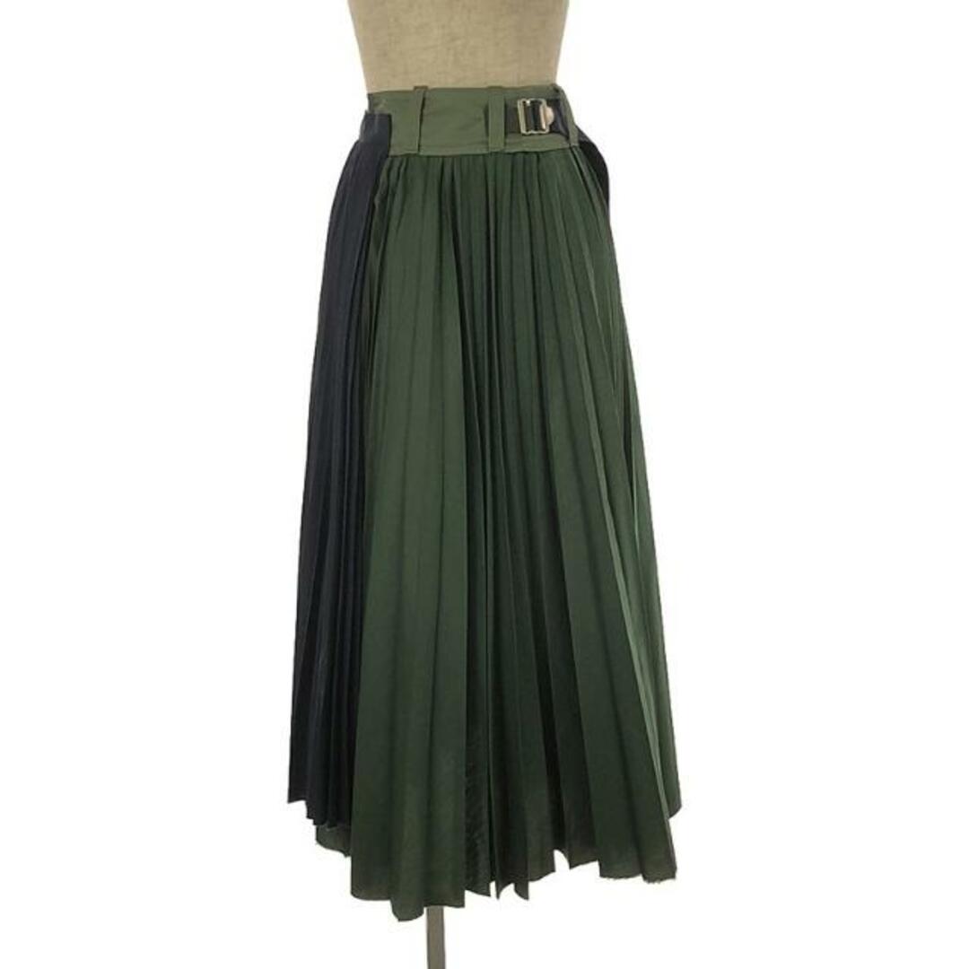sacai - sacai / サカイ | Cotton Poplin Pleated Skirt スカート | 0