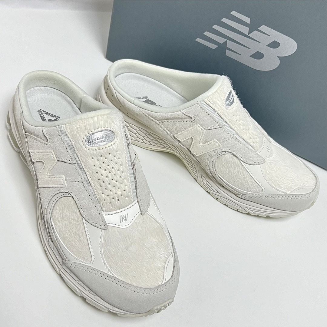 New Balance - 25cm 新品 ニューバランス 2002 Mule ミュール ホワイト