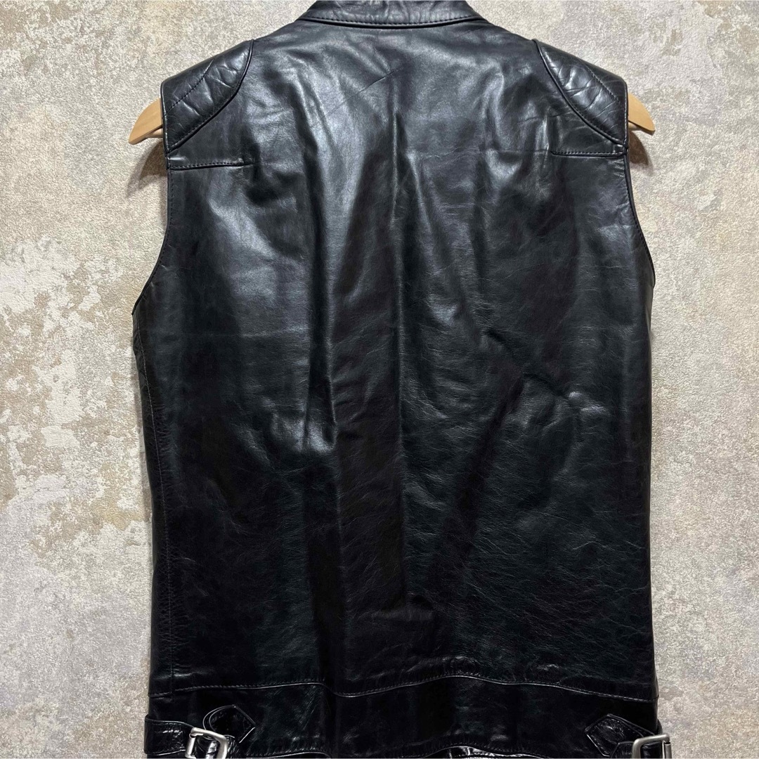 Pledge - Pledge プレッジ レザーベスト ライダースベストの通販 by