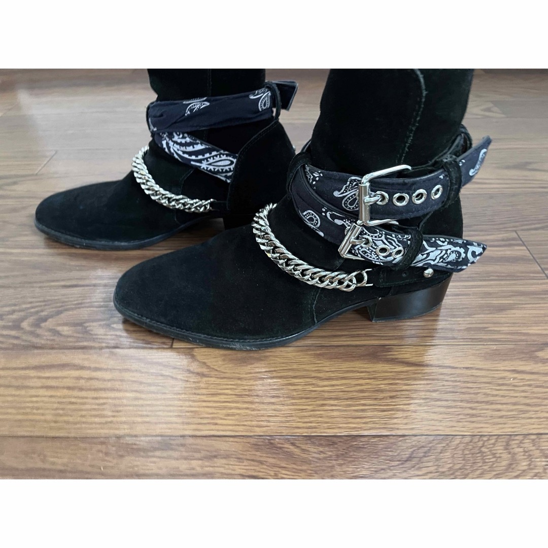 AMIRI - AMIRI バンダナバックルスエードブーツ 41の通販 by joji's