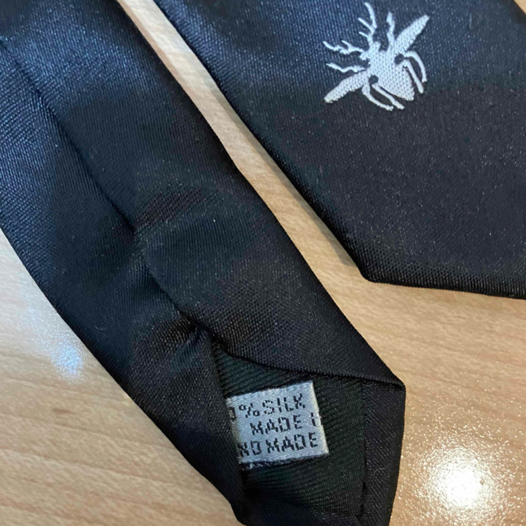 DIOR HOMME - DIOR HOMME BEE 蜂刺繍 ナロータイ ブラック ディオール