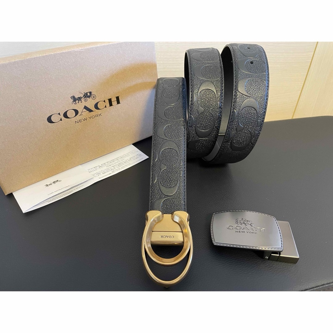 COACH - 新品COACH3点セットシグネチャーフリーサイズリバーシブル