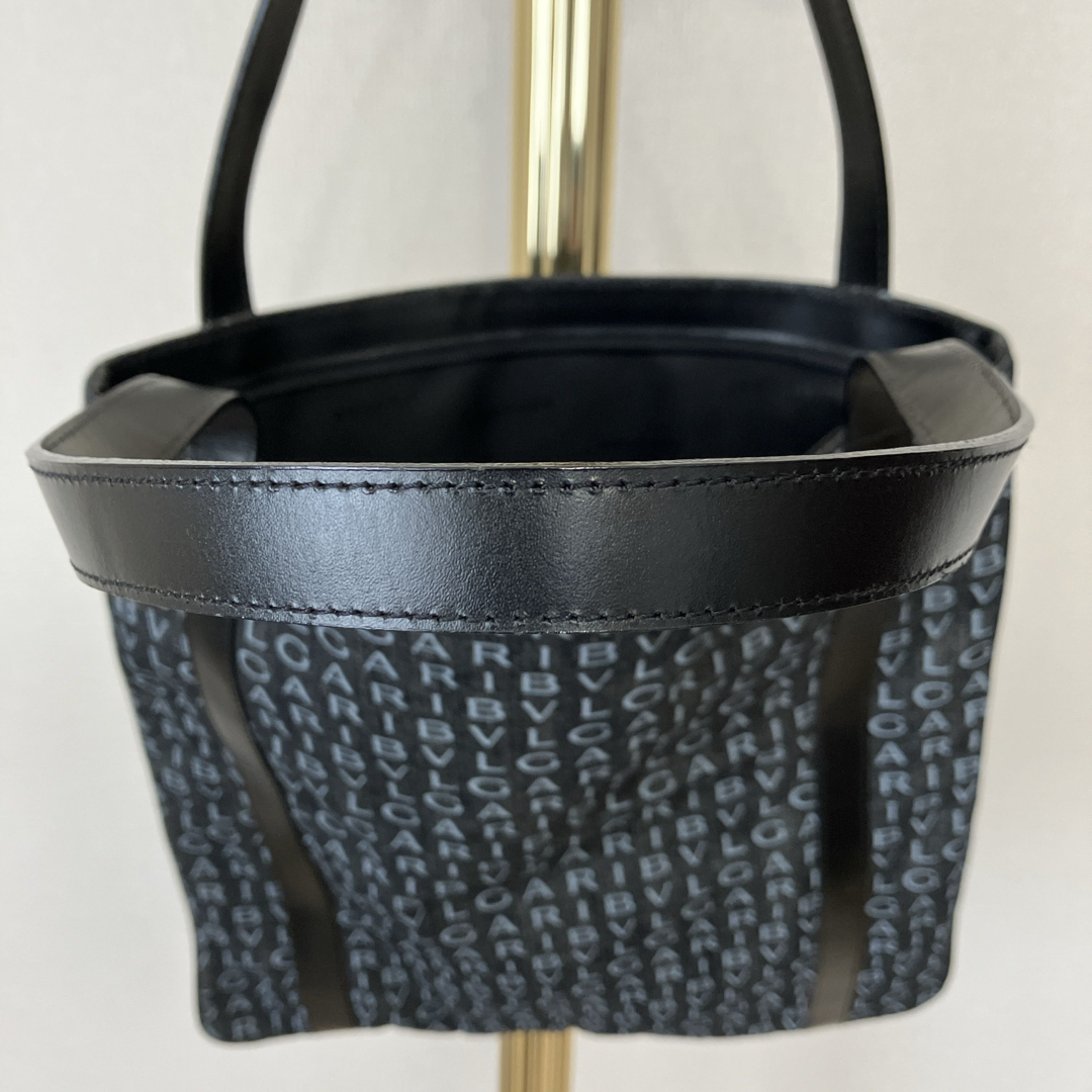 BVLGARI - ブルガリ 廃盤 ロゴマニア デニム トート ショルダー バッグ