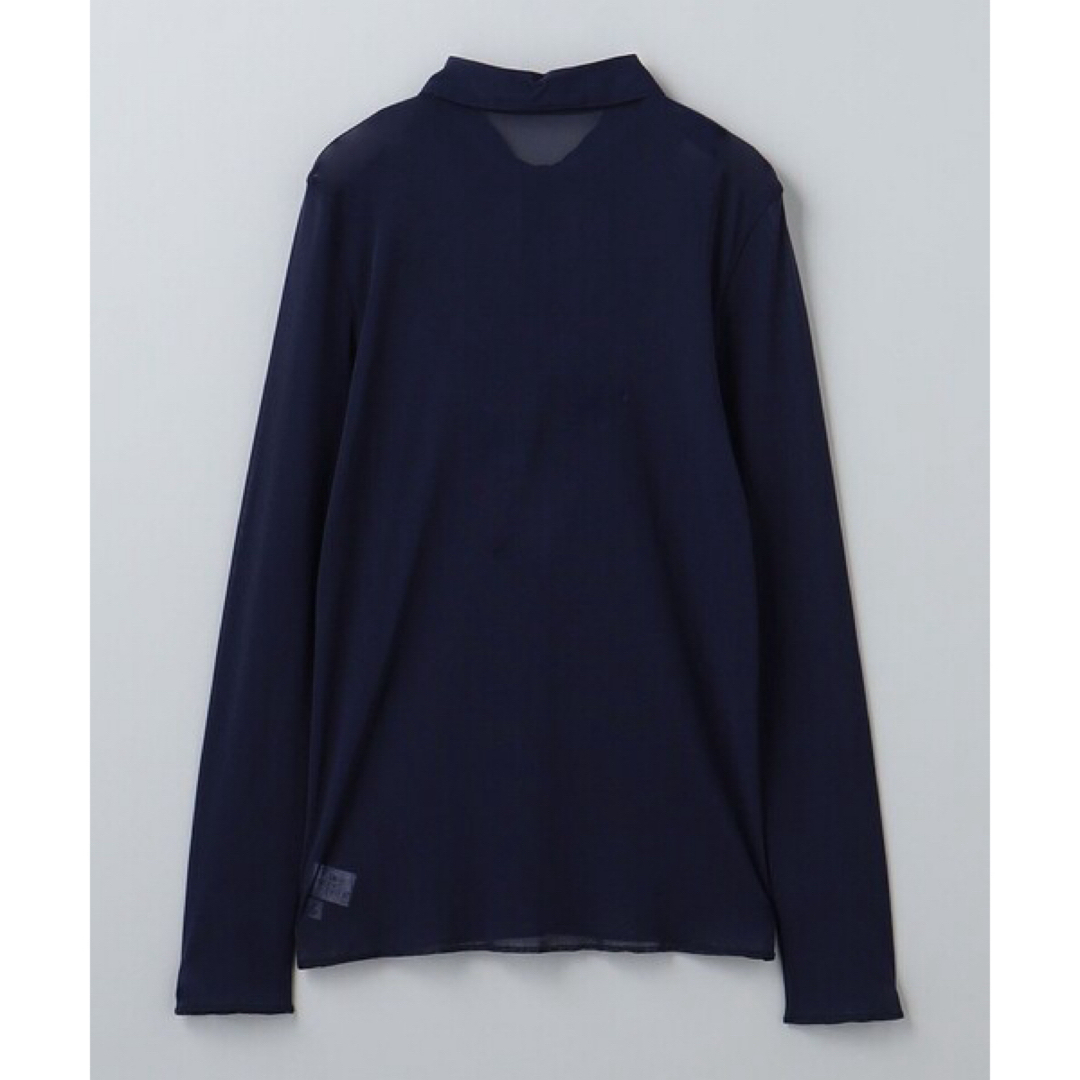 6 (ROKU) - 6(ROKU) ナイロン チュール シャツ プルオーバー ネイビー