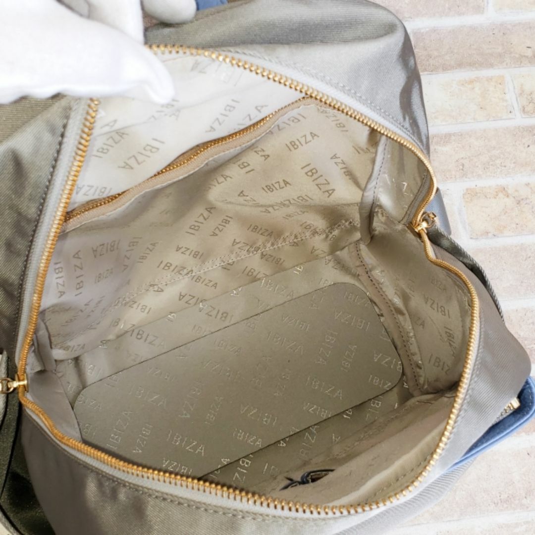 IBIZA - イビサ IBIZA ☆ ナイロン レザーコンビ リュックサック 日本