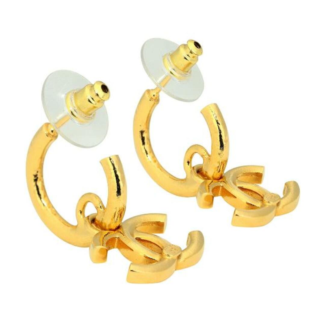 CHANEL - 新品 シャネル CHANEL ピアス ロゴチャーム フープピアス