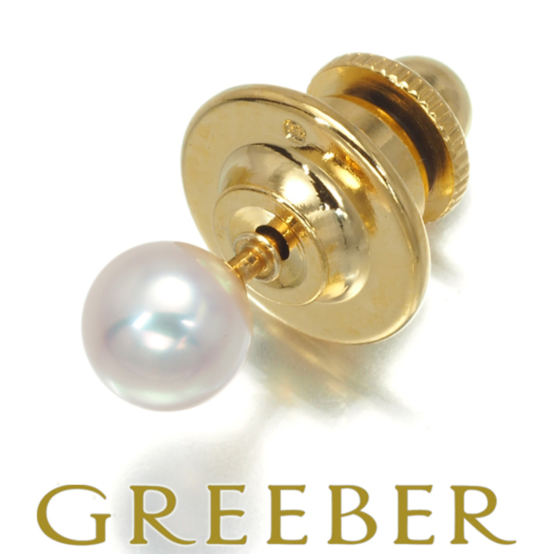 MIKIMOTO - ミキモト ブローチ パール アコヤ真珠 5.5mm ピン K18YG の