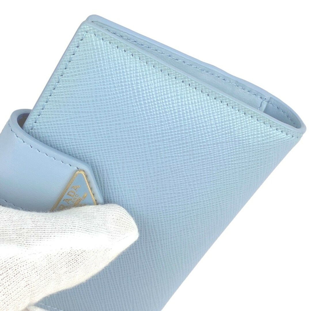 PRADA - □未使用□ プラダ 二つ折り コンパクト 財布 プレート
