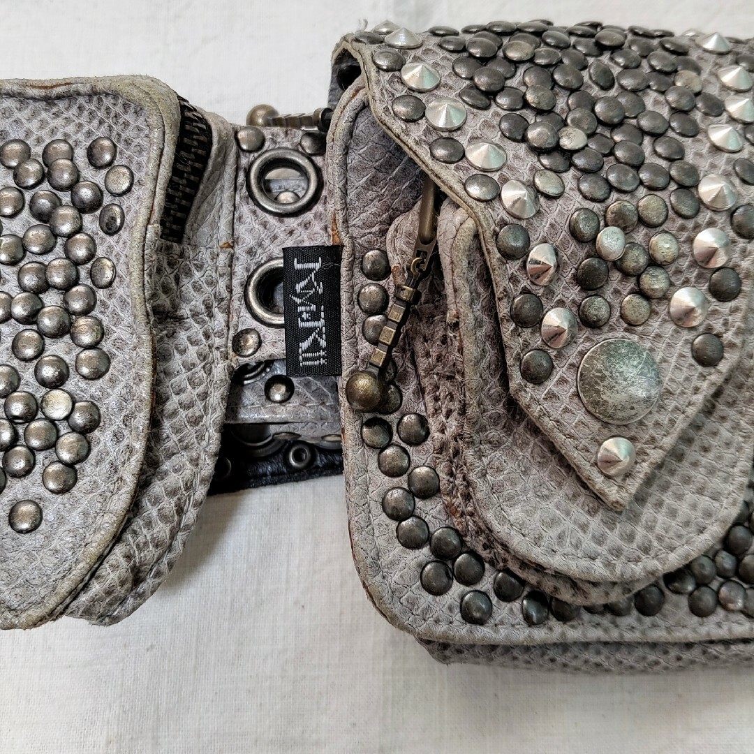 KMRII - アーカイブ 初期KMRii ケムリ スタッズウエストバッグ ボディ