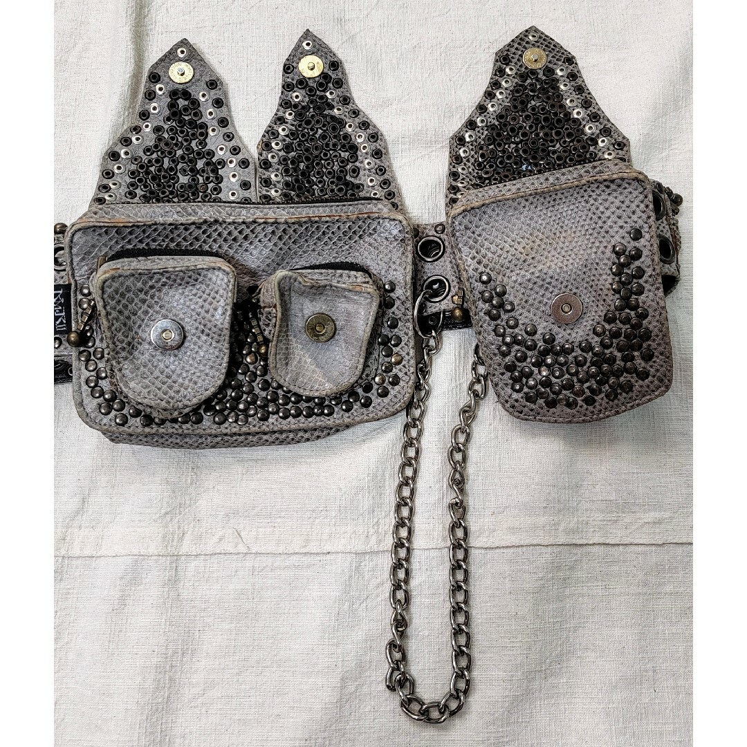 KMRII - アーカイブ 初期KMRii ケムリ スタッズウエストバッグ ボディ