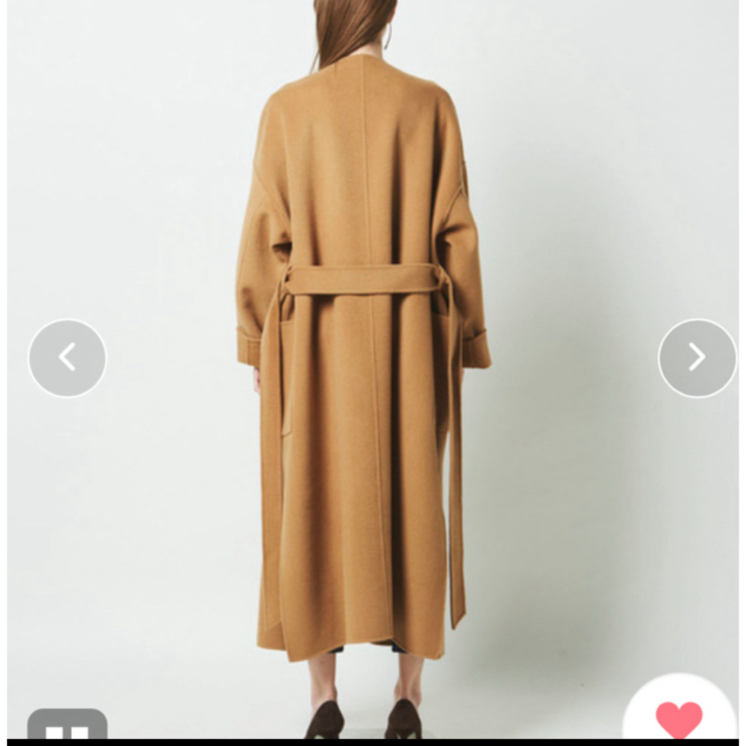 N.O.R.C - N.O.R.C ノーク ノーカラーウールリバーコートの通販 by