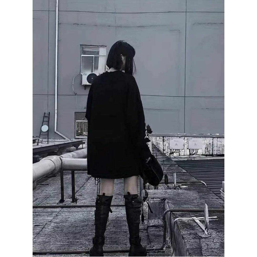 入荷！オーバーサイズ だぼっと萌え袖 y2k グランジ 平成 パンク