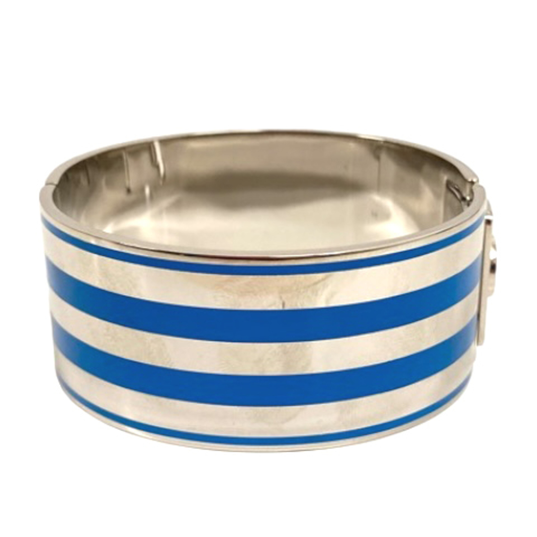 GUCCI - GUCCI × adidas バングル カフ ライン ロゴ シルバー ブルーの