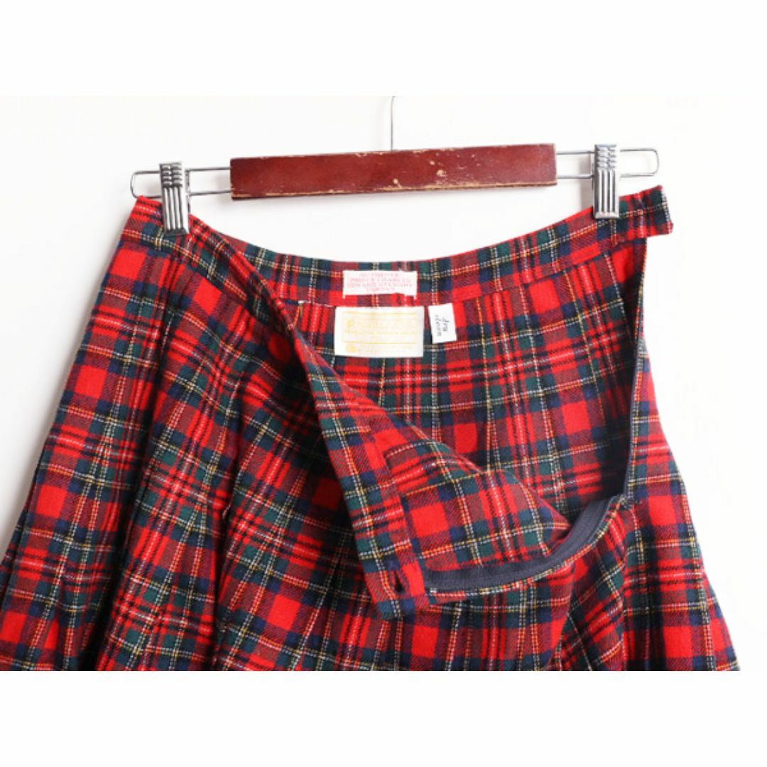 PENDLETON - 70s USA製 ペンドルトン チェック ウール プリーツ