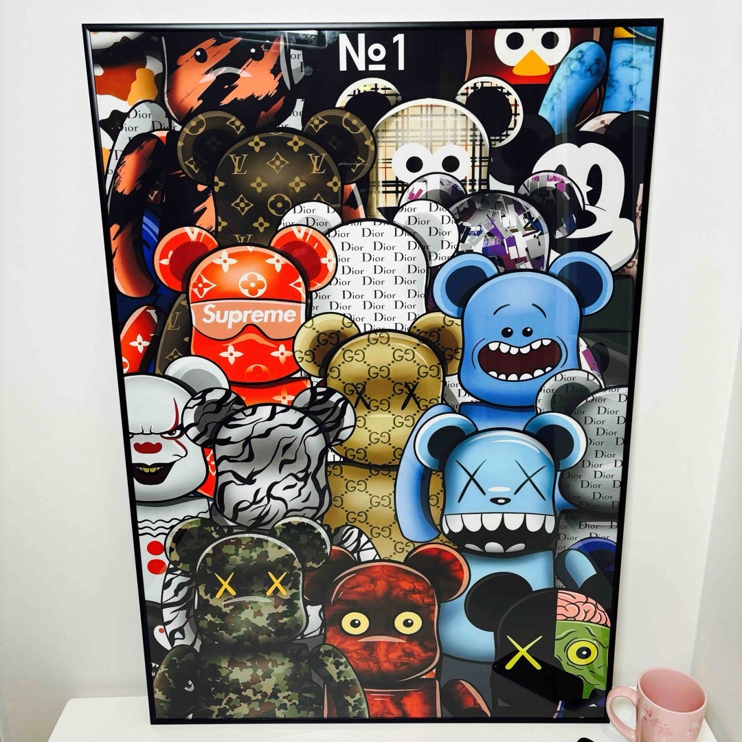 ポスター】KAWS(カウズ)20 ベアブリック(A1サイズ)の通販 by ひふみ