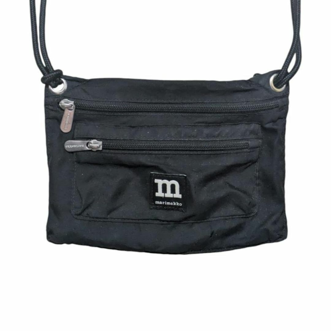 marimekko - marimekko ブラック ナイロン スマートトラベルバッグ