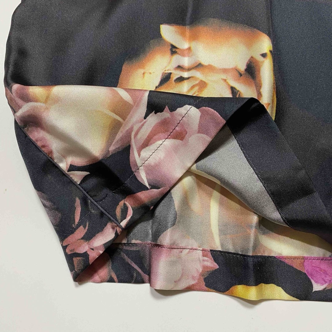 Max Mara - マックスマーラ 花柄 ワンピース 白タグ シルク 100