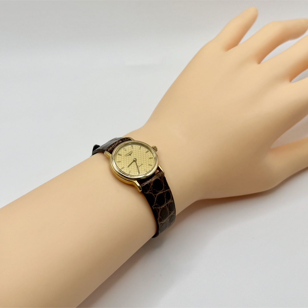 LONGINES - LONGINES QZ ロンジン 150 7051 ゴールド文字盤腕時計5BJY