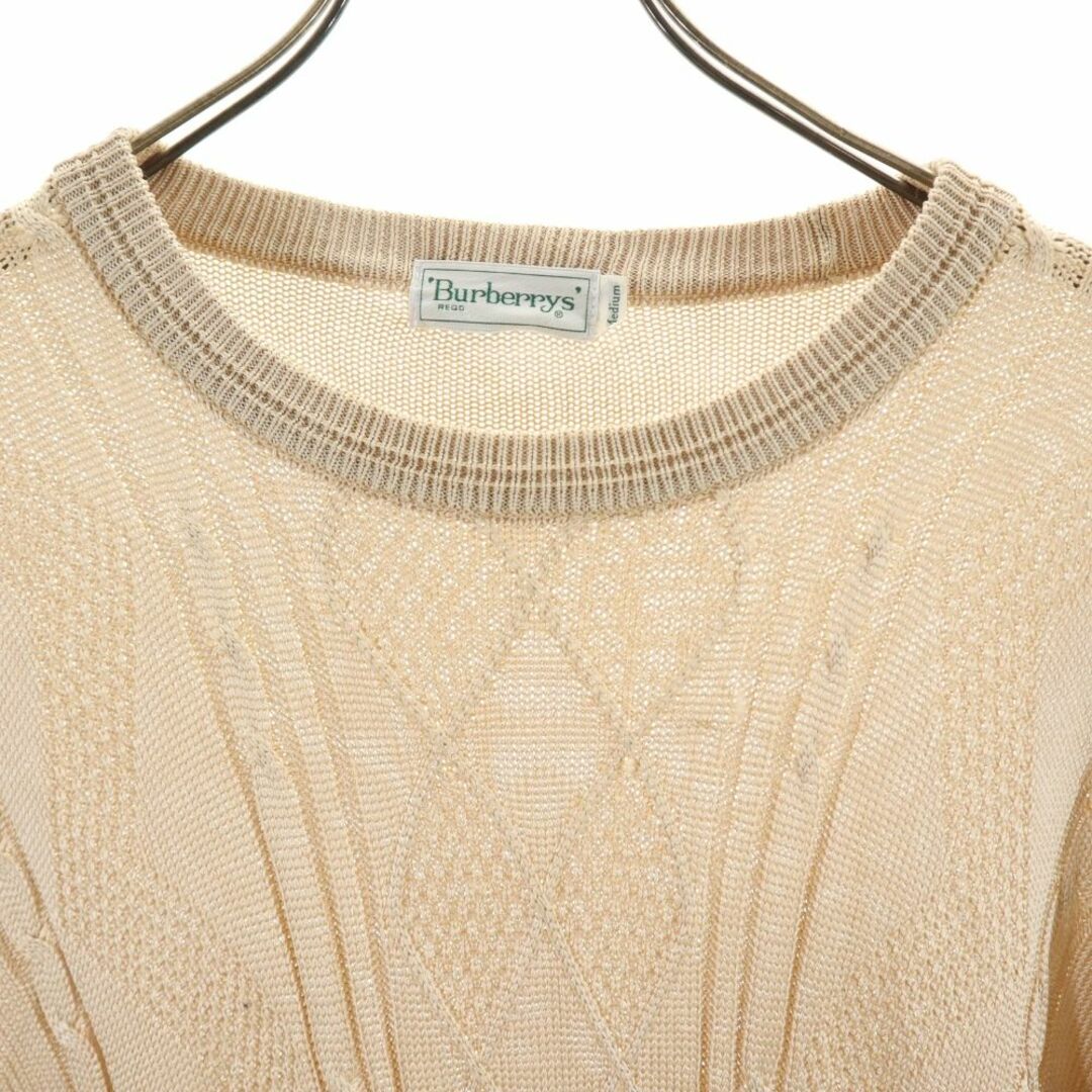 BURBERRY - バーバリーズ 90s シルク100％ オールド 長袖 セーター M