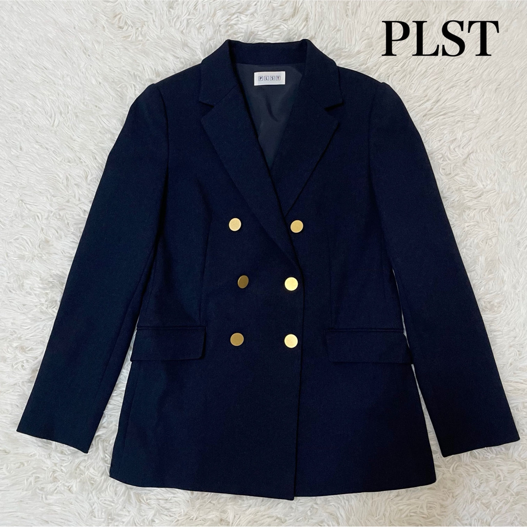PLST - 美品♡プラステ テーラードジャケット 紺ブレ 金ボタン