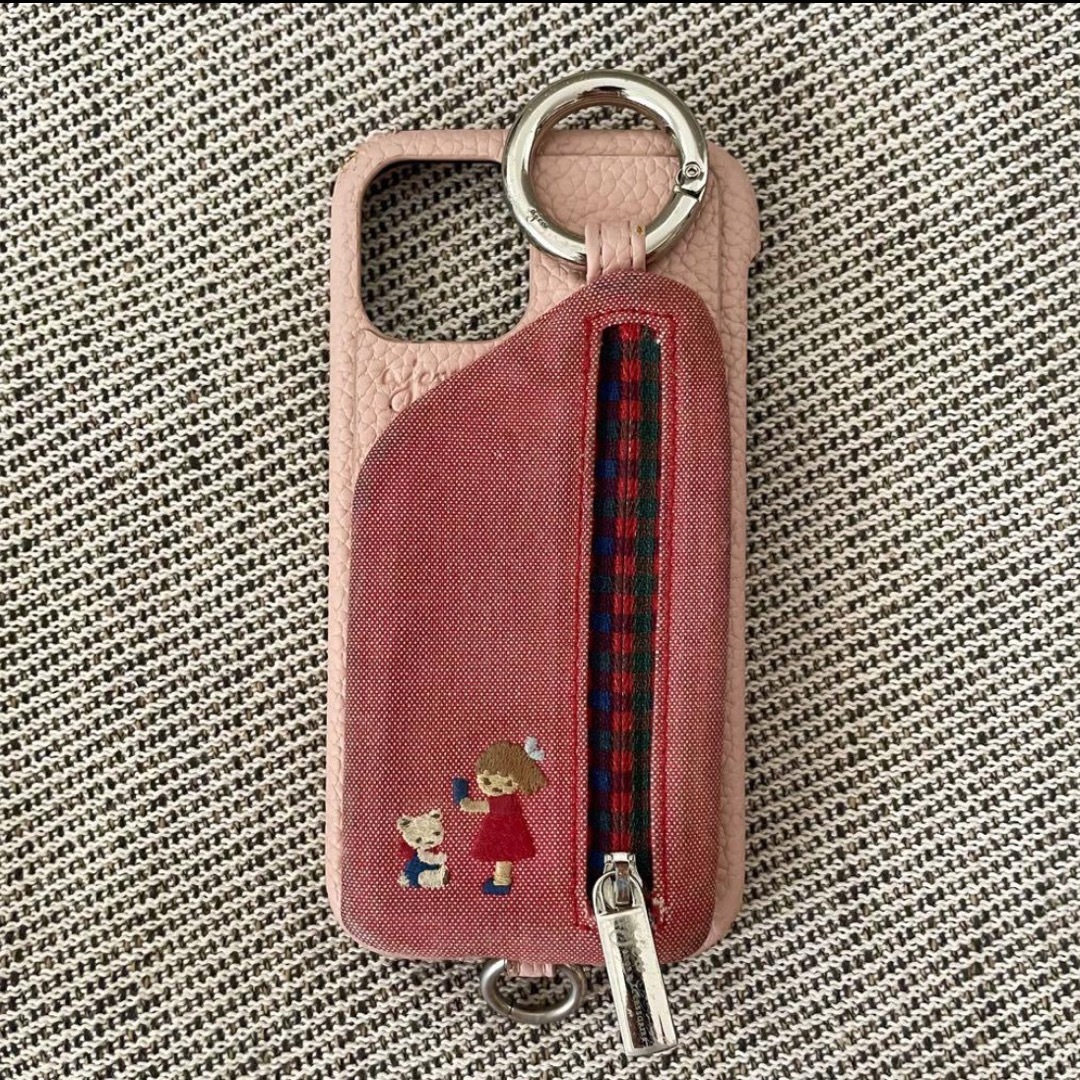 ajew × familiar】iPhone12/12Pro ケース ピンク-ポケモンカードまとめ売り