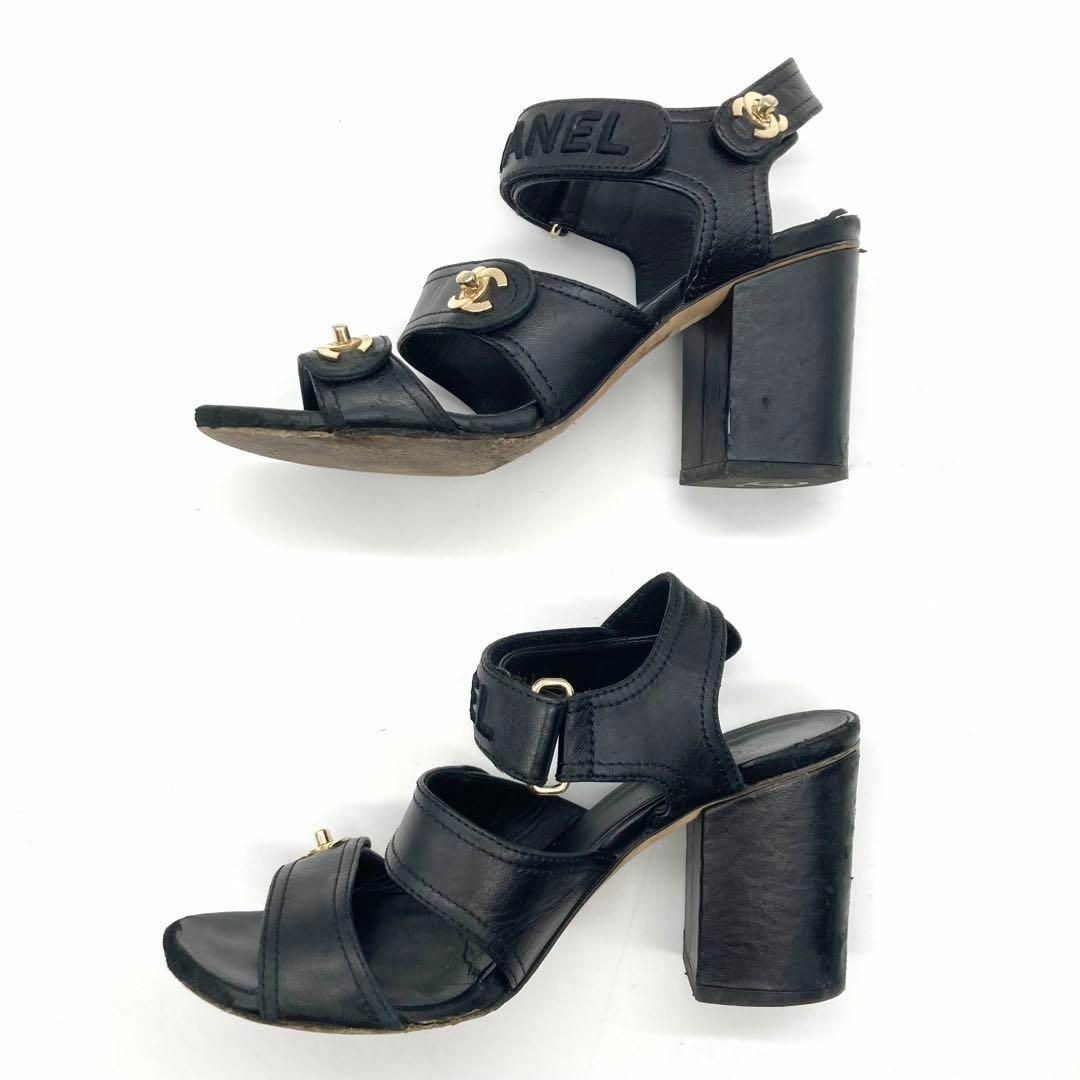 CHANEL - 【箱付き☆大人気】CHANEL サンダル ハイヒール ココマーク