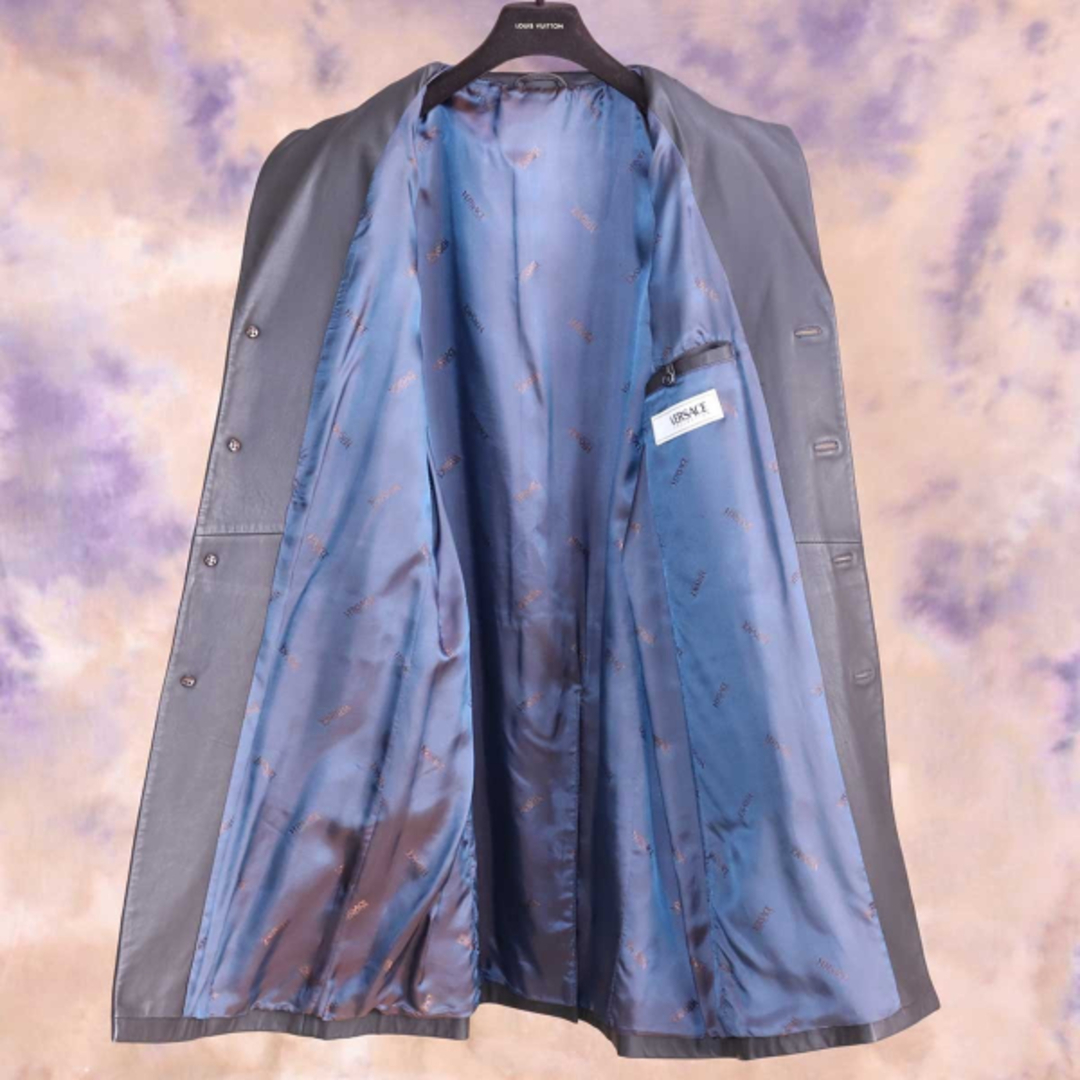 VERSACE - 本物 極上品 ヴェルサーチ 最高級仔羊革ラムナッパレザー