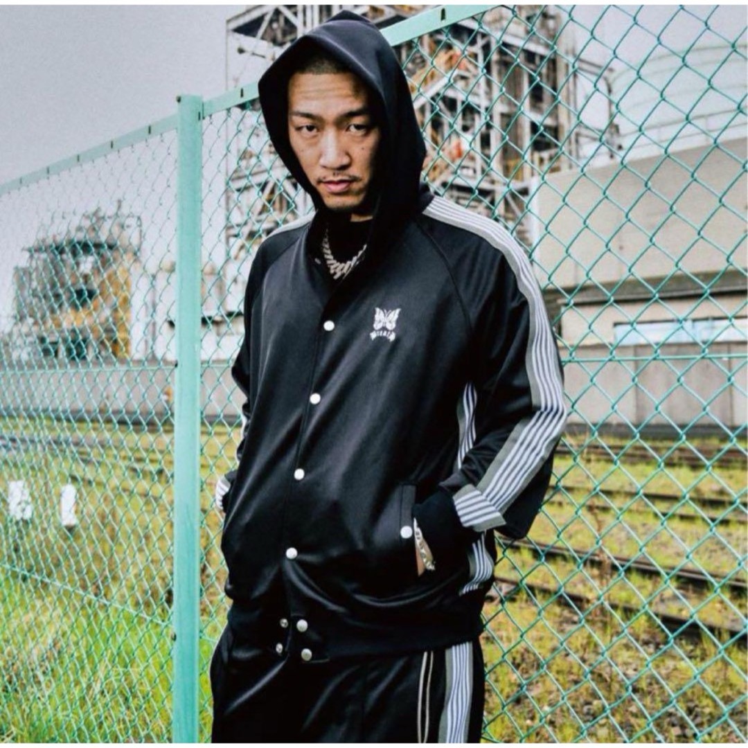 Needles - needles breath トラックフーディ BADHOP ブラック Lの通販