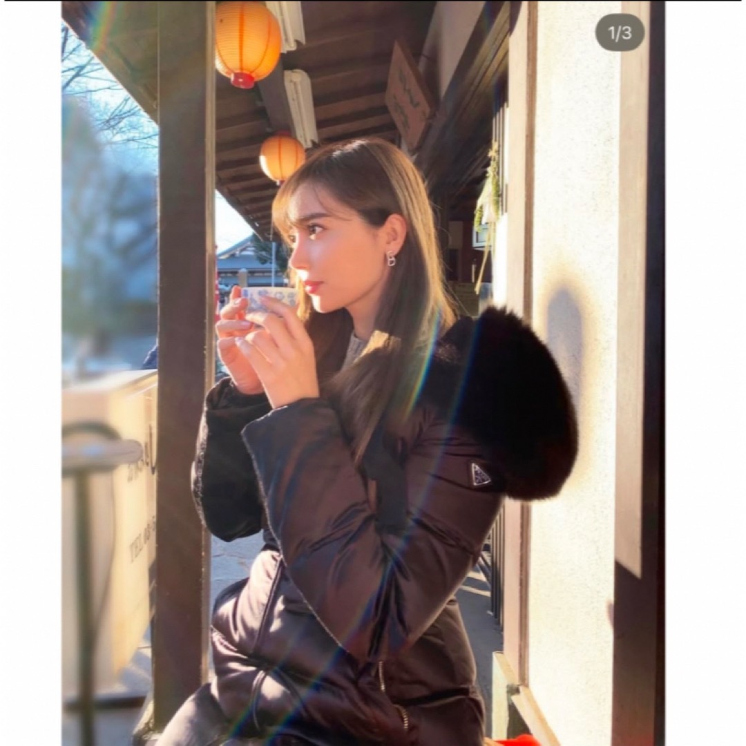 PRADA - 希少リアルファー 岡部あゆみさん着プラダダウンの通販 by