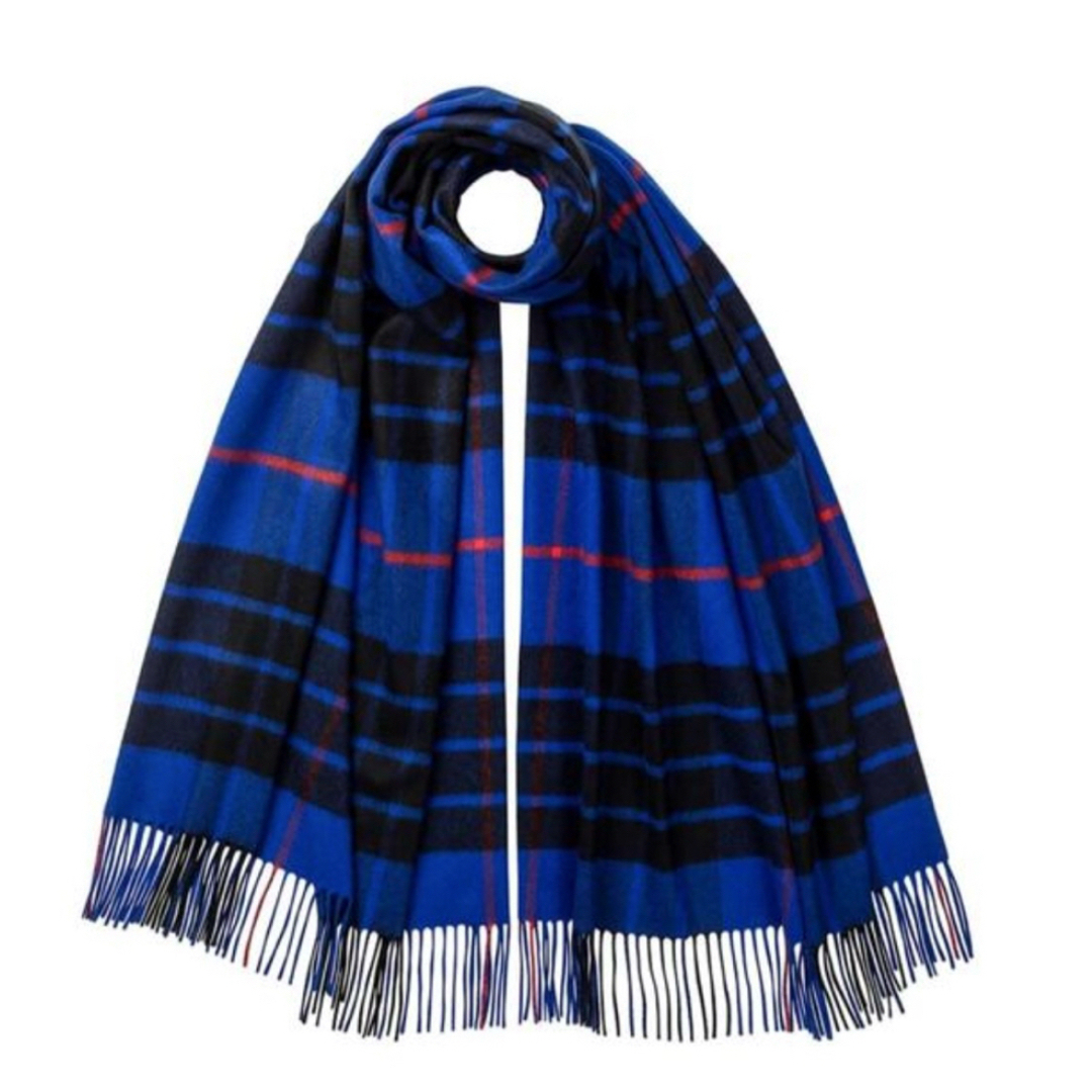 Johnstons - ジョンストンズ 日本限定カラー ブルー ブラックチェック