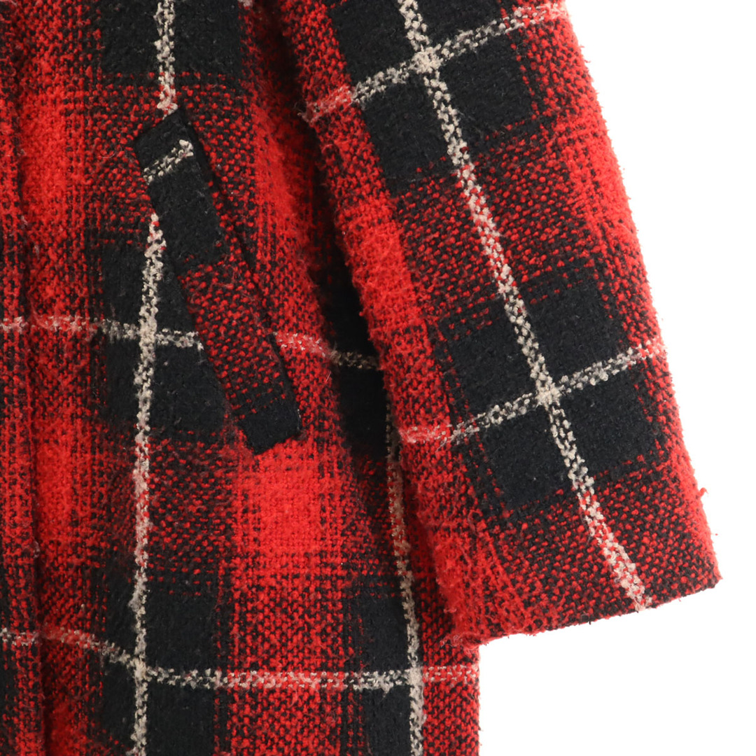 ZARA - 古着 ZARA ザラ チェック柄 ツイード ダブル チェスターコート