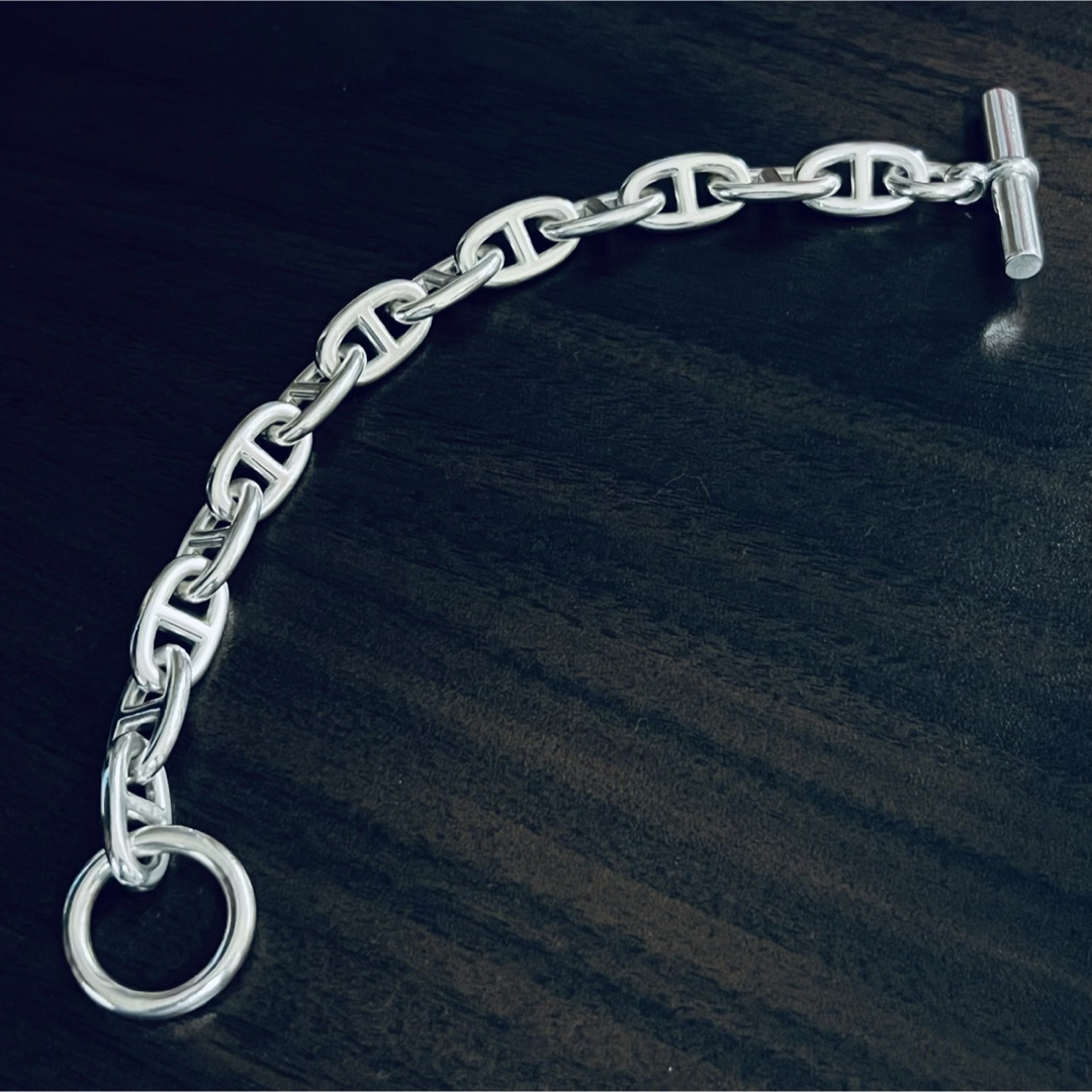 HERMES - ヴィンテージエルメス シェーヌダンクル ブレスレット GM13