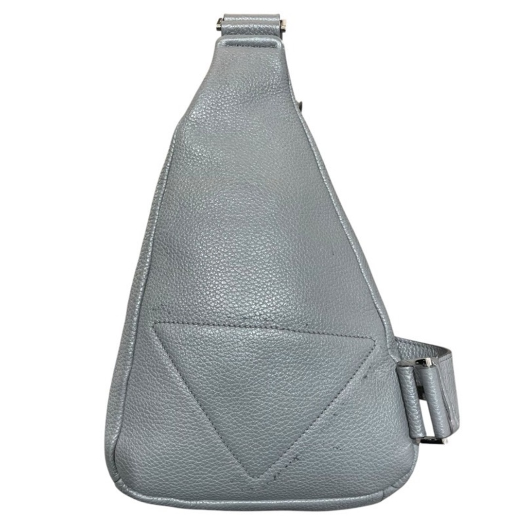 PRADA - プラダ PRADA ショルダーバッグ グレー SV金具 レザー メンズ