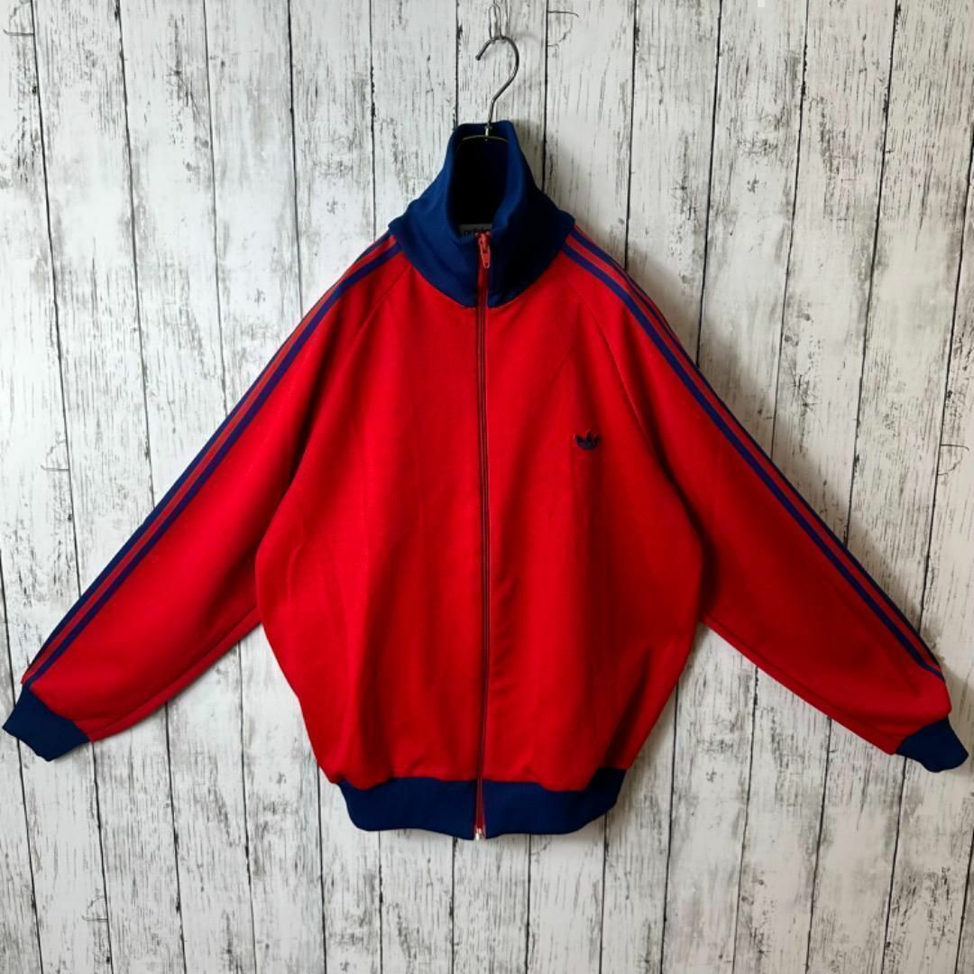 adidas - 【超希少】アディダス デサント ジャージ レッド ネイビー 6