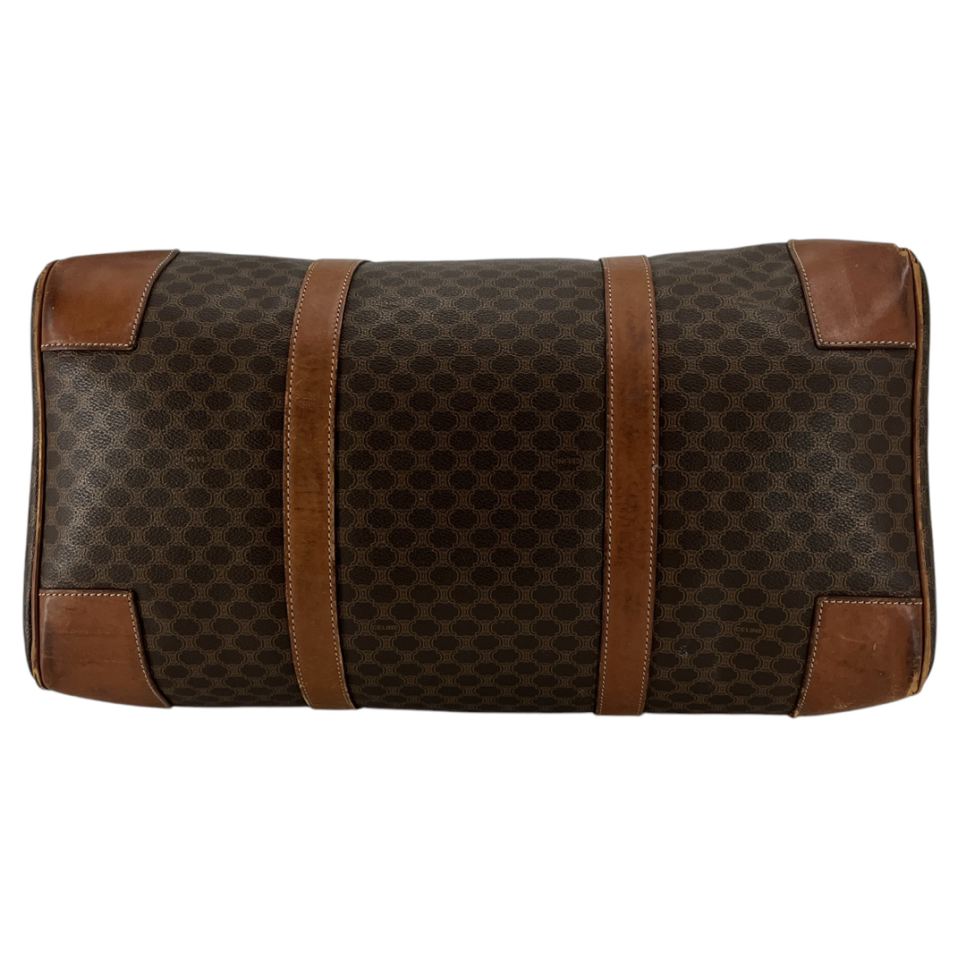 CELINE - 当時物 オールド セリーヌ ボストンバッグ 南京錠 マカダム柄