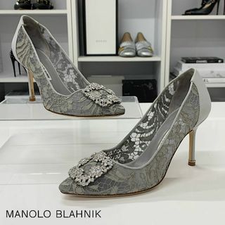 MANOLO BLAHNIK - M11242 マノロブラニク ハンギシ ビジュー レース
