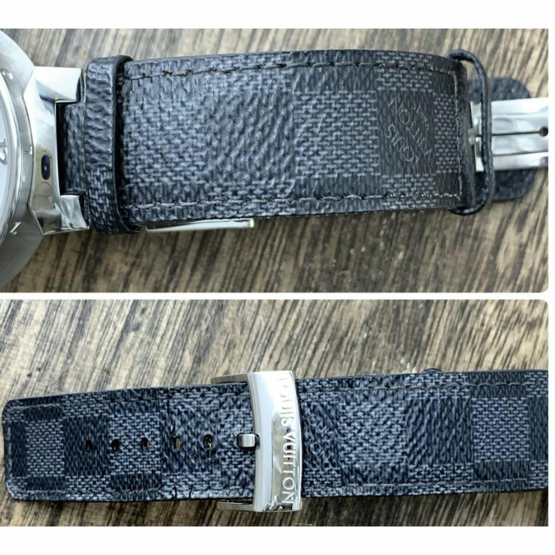 LOUIS VUITTON - ルイヴィトン タンブール ムーン デイト ダミエベルト