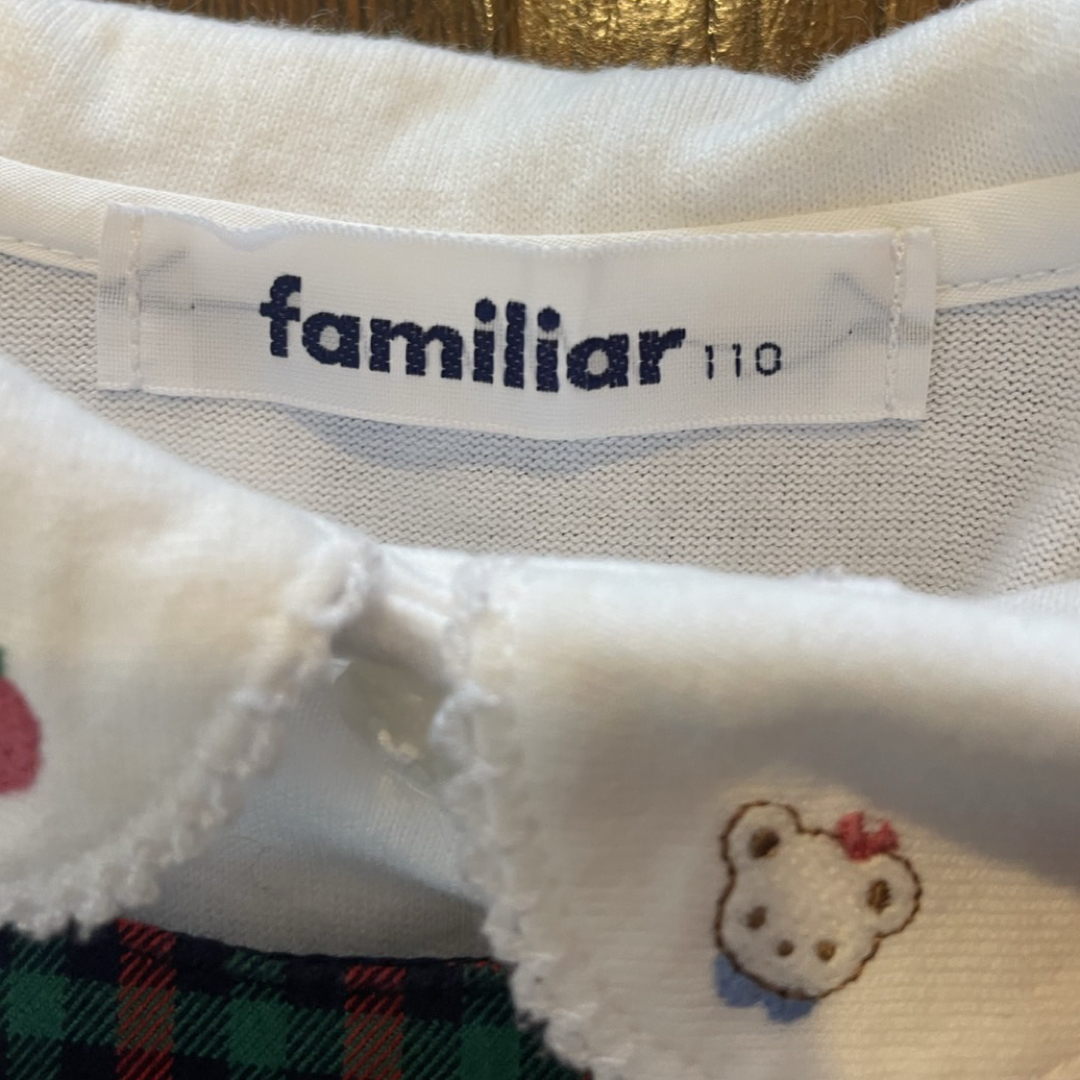 familiar - 【定番！】ファミリア ワンピース ファミリアチェック 110