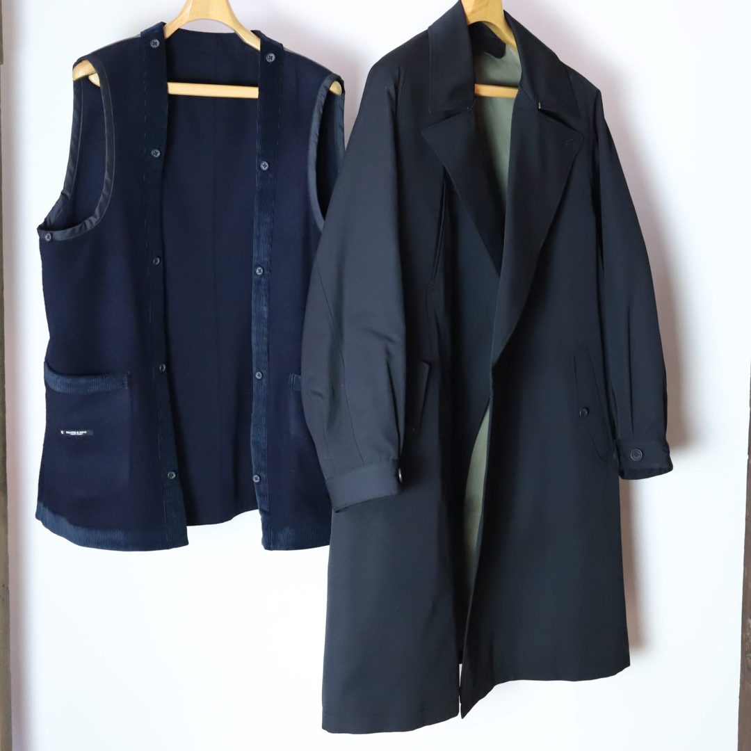 MAATEE&SONS 24AW OVER COAT BLACK/NAVYの通販 by MAT&KO's shop｜ラクマ