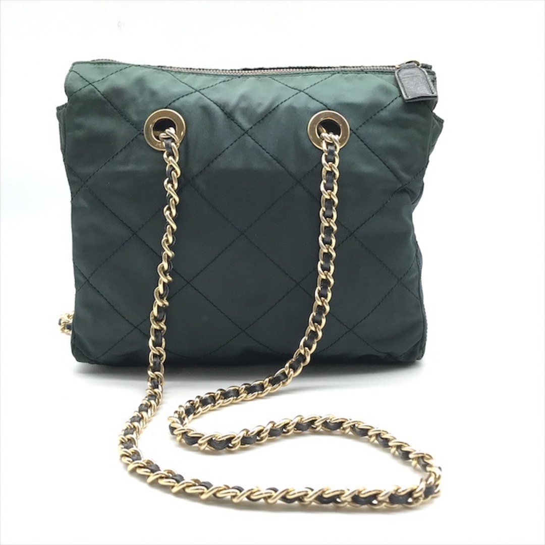 PRADA - 良品 PRADA プラダ 三角ロゴ プレート ナイロン キルティング