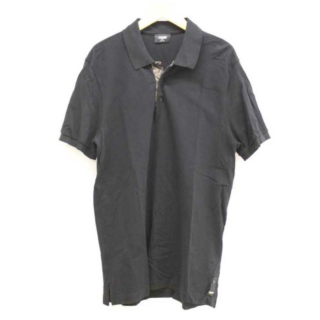 FENDI - 【春物 新入荷】◇FENDI/フェンディ◇ブラックピケポロシャツ