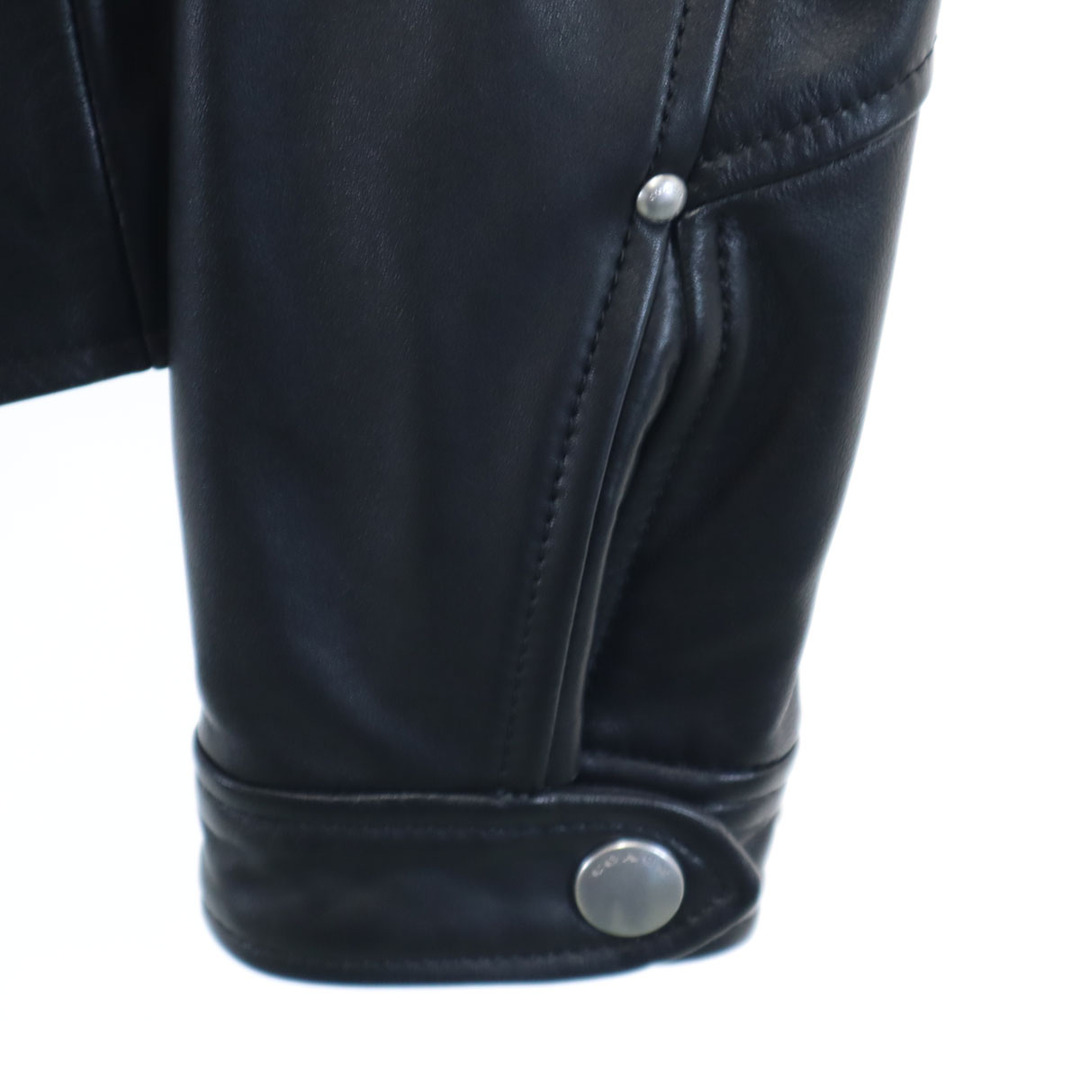 COACH - 古着 COACH コーチ 羊革 シープレザー ライダースジャケット S