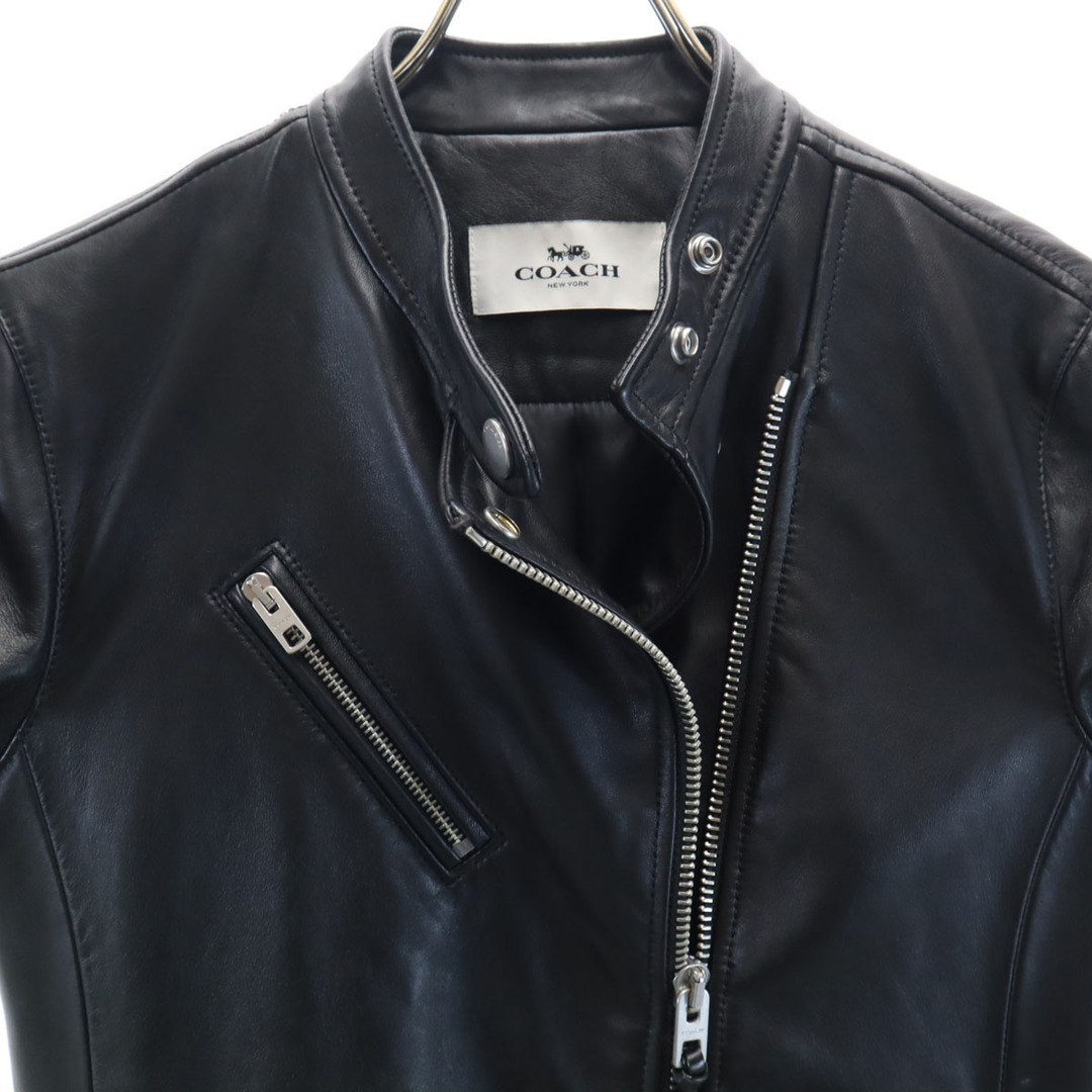 COACH - 古着 COACH コーチ 羊革 シープレザー ライダースジャケット S