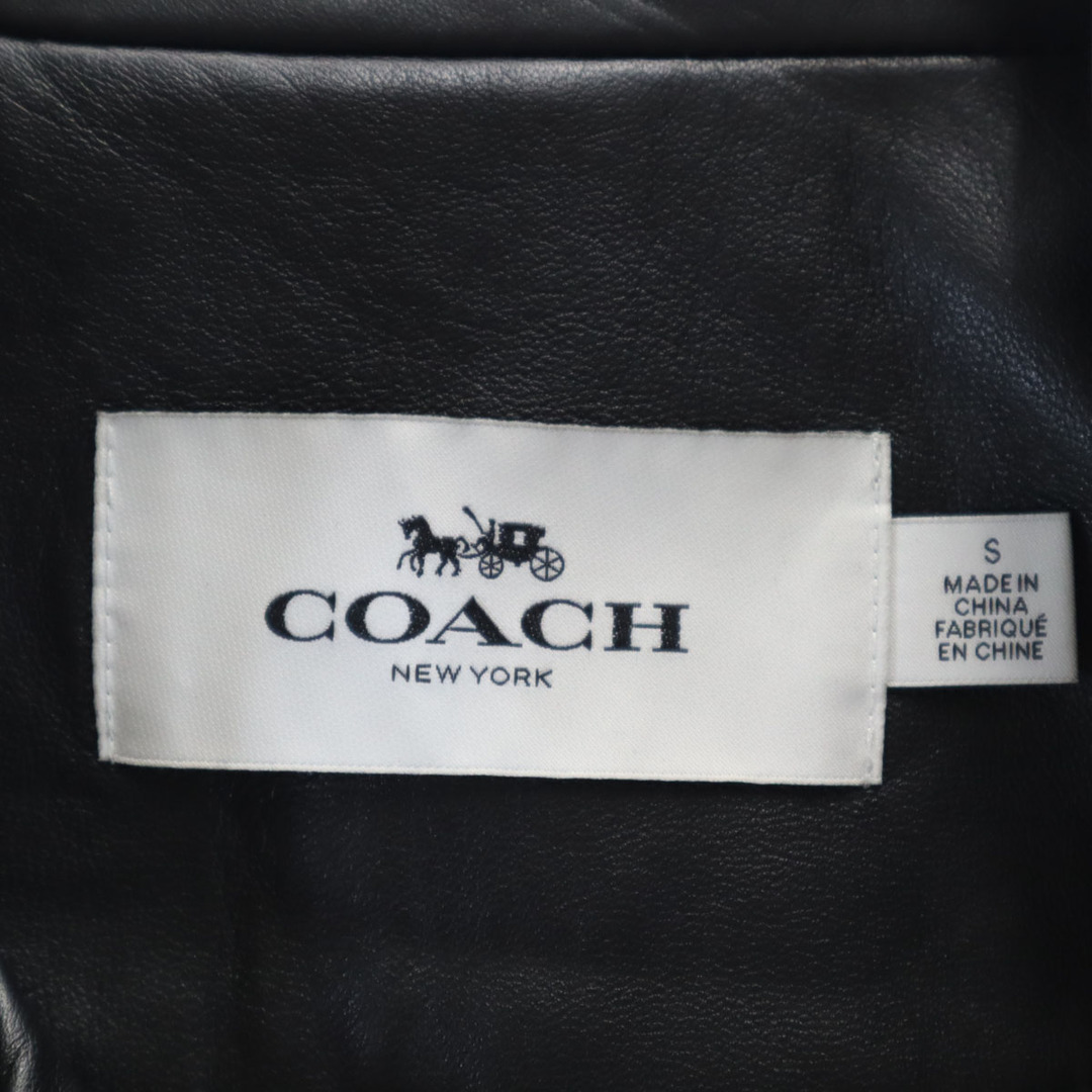 COACH - 古着 COACH コーチ 羊革 シープレザー ライダースジャケット S