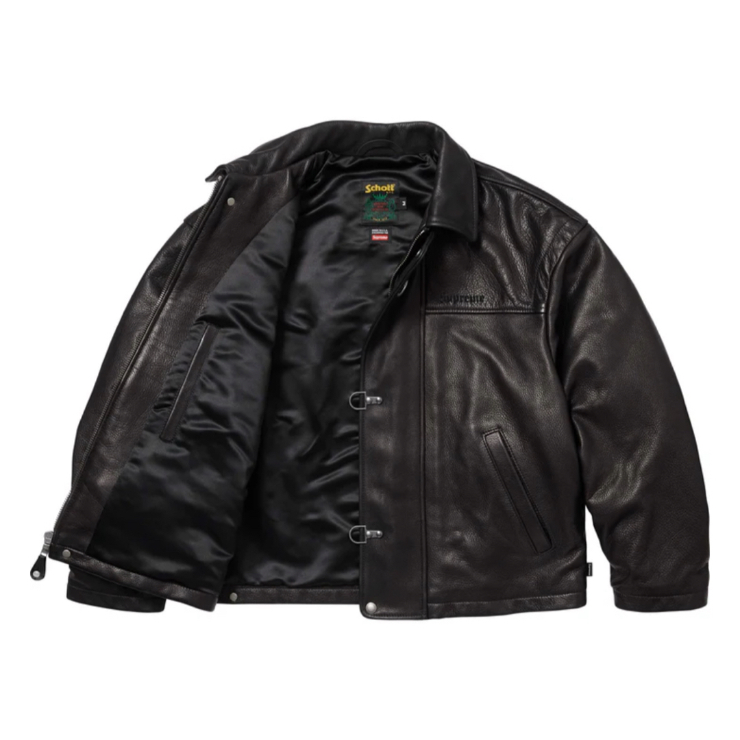 Supreme - Supreme x Schott Leather Clip Jacketの通販 by 炭治郎