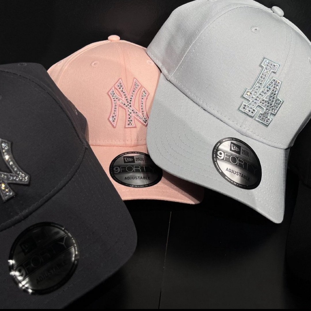 NEW ERA - NEW ERA LA 9FORTY RHINESTONE キャップ スノーグレーの通販