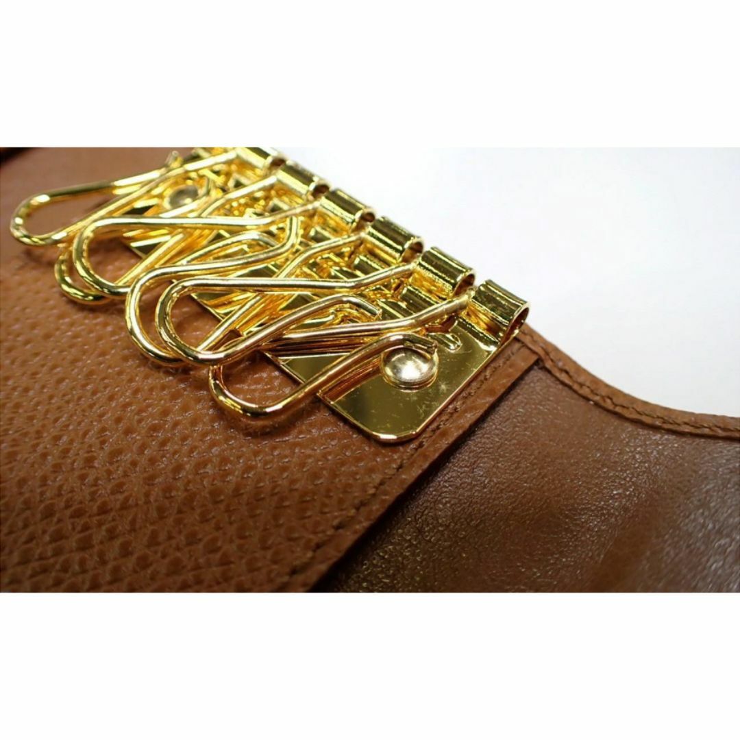 特価 ブルガリ キーケース 20235 色:AMBER/GOLD-ブラウン