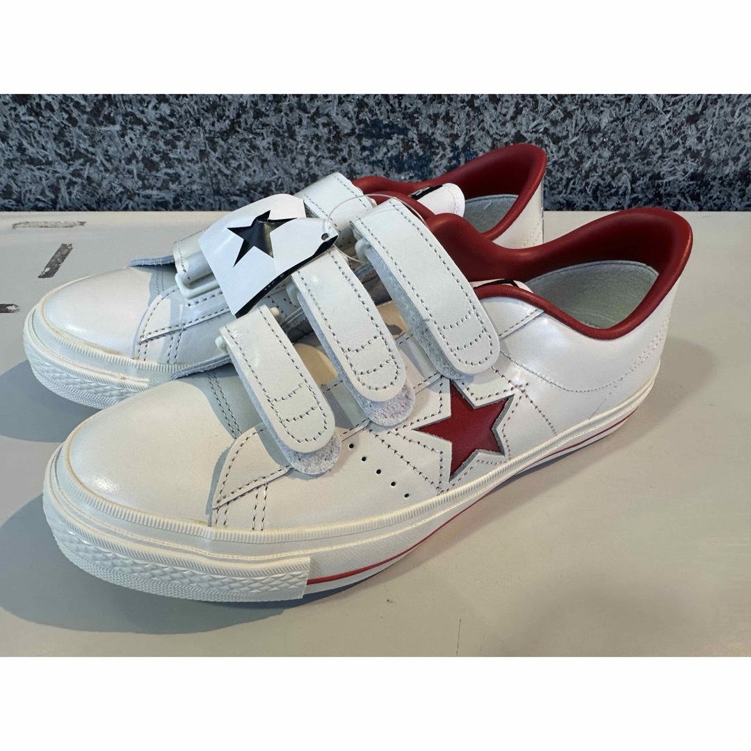 CONVERSE - 日本製 コンバース ワンスター ベルクロ 白×赤 25.5センチ