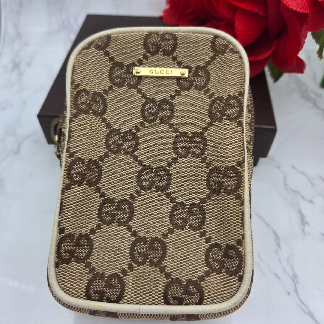 グッチ✨シガレットケース GGキャンバス タバコケース ブラック 黒
