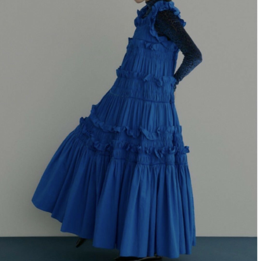 CAROLINA GLASER - 美品 PERNA ペルナ ギャザーキャミフリルワンピース